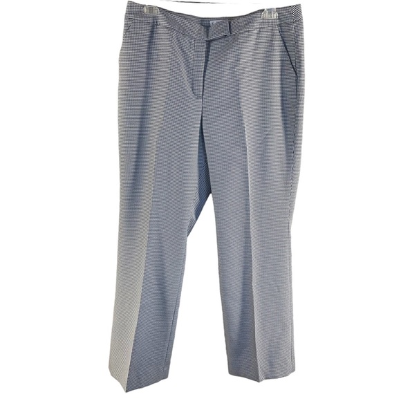 Kasper Petite Separates Black & White Small Hounds Tooth Fully Lined Pants 12P - Picture 3 of 10